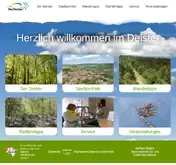 Kleine Seitenvorschau von deister.de