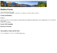 Kleine Seitenvorschau von forum-madeira.de
