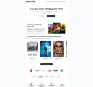 Kleine Seitenvorschau von movie-flip.de