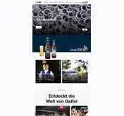 Kleine Seitenvorschau von gaffel.de
