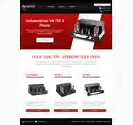 Kleine Seitenvorschau von dynavox-audio.de