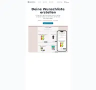 Kleine Seitenvorschau von mywishlists.de