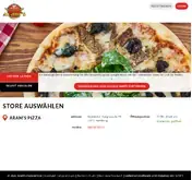 Kleine Seitenvorschau von aramspizzaservice.simplywebshop.de