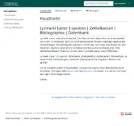 Kleine Seitenvorschau von lyrikwiki.de