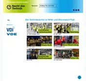 Kleine Seitenvorschau von nacht-der-technik.de
