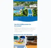 Kleine Seitenvorschau von donaubad.de