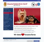Kleine Seitenvorschau von yorkshire-terrier-club.de
