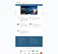 Kleine Seitenvorschau von mysql.com