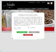 Kleine Seitenvorschau von nadia.de