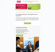 Kleine Seitenvorschau von ausbildungsoffensive.de