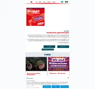 Kleine Seitenvorschau von die-linke-hessen.de