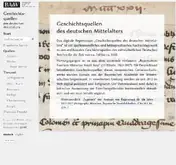 Kleine Seitenvorschau von geschichtsquellen.de