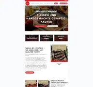 Kleine Seitenvorschau von worldofcevapcici.de