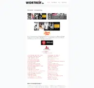 Kleine Seitenvorschau von wortreif.de
