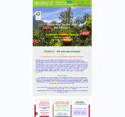 Kleine Seitenvorschau von tropica.de