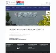 Kleine Seitenvorschau von tsv-kuehbach.de