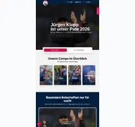 Kleine Seitenvorschau von fussballferien.de