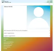 Kleine Seitenvorschau von app.mvhs.de