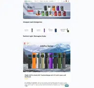 Kleine Seitenvorschau von olightstore.de