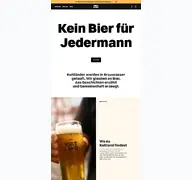 Kleine Seitenvorschau von kultland-brauerei.de