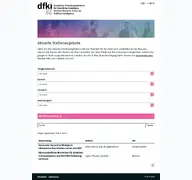 Kleine Seitenvorschau von jobs.dfki.de