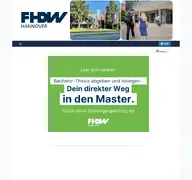 Kleine Seitenvorschau von my.fhdw-hannover.de