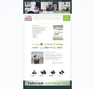 Kleine Seitenvorschau von fahrrad-concept.de