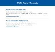 Kleine Seitenvorschau von wiki-intern.rwth-aachen.de
