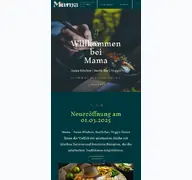 Kleine Seitenvorschau von mama-restaurant.de