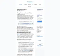 Kleine Seitenvorschau von mangelberufe.de