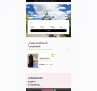 Kleine Seitenvorschau von fewo-austria.at
