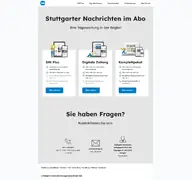 Kleine Seitenvorschau von service.stuttgarter-nachrichten.de