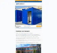 Kleine Seitenvorschau von neubach-container.de