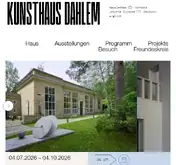Kleine Seitenvorschau von kunsthaus-dahlem.de