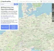 Kleine Seitenvorschau von openstreetmap.org
