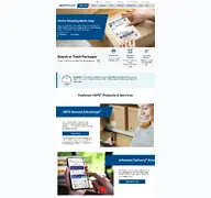 Kleine Seitenvorschau von usps.com