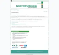 Kleine Seitenvorschau von neueversorgung.de