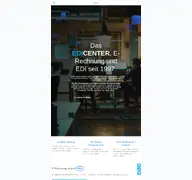 Kleine Seitenvorschau von edicenter.de