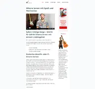 Kleine Seitenvorschau von gitarre-lernen.de