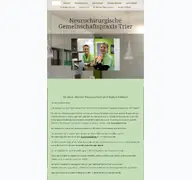 Kleine Seitenvorschau von neurochirurgie-trier.de