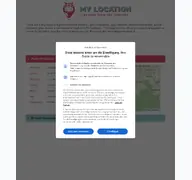 Kleine Seitenvorschau von mylocation.org