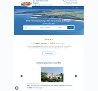 Kleine Seitenvorschau von paradies-ruegen.de