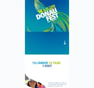 Kleine Seitenvorschau von donaufest.de