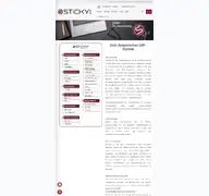 Kleine Seitenvorschau von sticky.de
