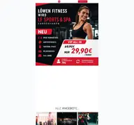 Kleine Seitenvorschau von loewenfitness-langenhagen.de