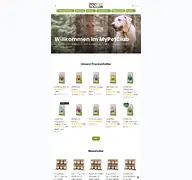 Kleine Seitenvorschau von mypetclub.de