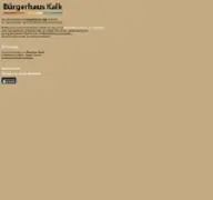 Kleine Seitenvorschau von newsletter.buergerhauskalk.de