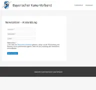 Kleine Seitenvorschau von newsletter.kanu-bayern.de