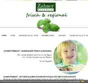 Kleine Seitenvorschau von zahner-feinkost.de