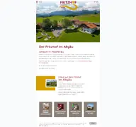 Kleine Seitenvorschau von fritzhof-allgaeu.de